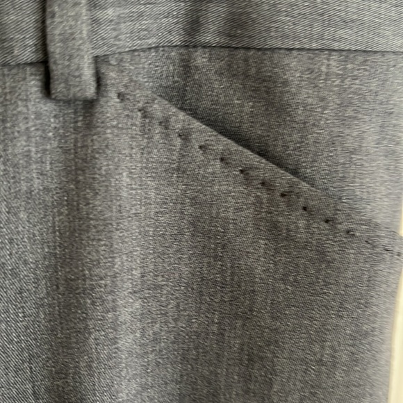 Elie Tahari charcoal flare leg pant with front slant pockets, unlined - Picture 3 of 9